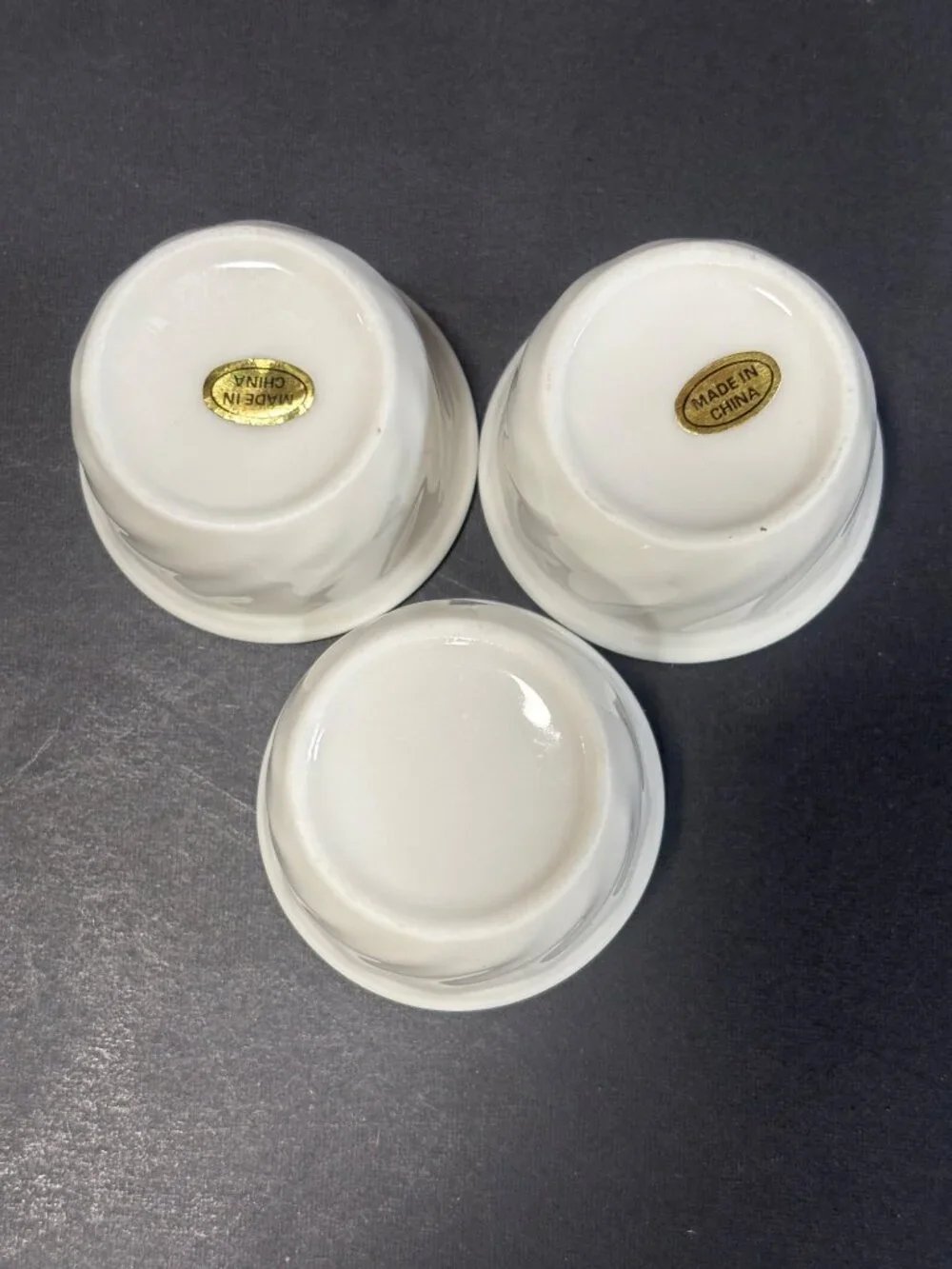 Ceramic Ramekin Prep Dip Or Egg Cups White Glossy Finish Small Bowls